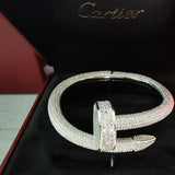 Close-up detail view of Cartier unisex jewelry piece
