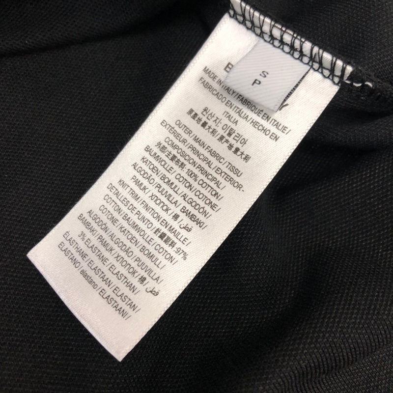 Side profile of Polo cotton polo shirt with monogram-inspired silhouette