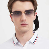 Close-up detail view of Louis Vuitton unisex sunglasses