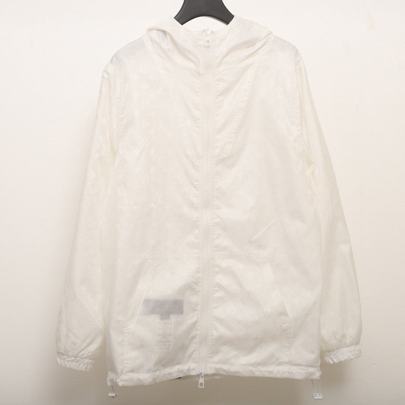Full styled look of Louis Vuitton luxury clothing with logo-detail design