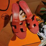 Hermes sandals Style 016 - back heel detail
