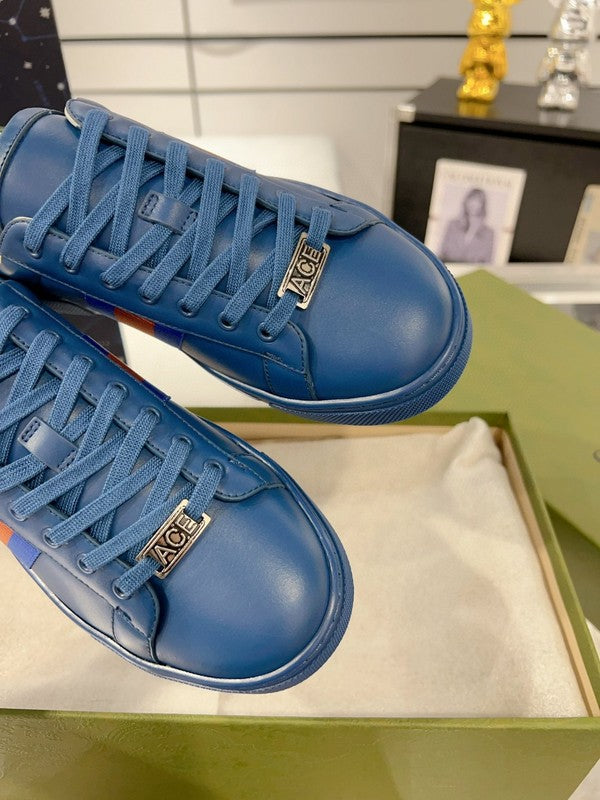 Gucci sneakers detailed view showing premium designer craftsmanship