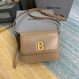 Polished Faux Leather Handbag - Modern Structured Build | Women's Statement Accessory #649 - front view (image 1) of designer-inspired handbag