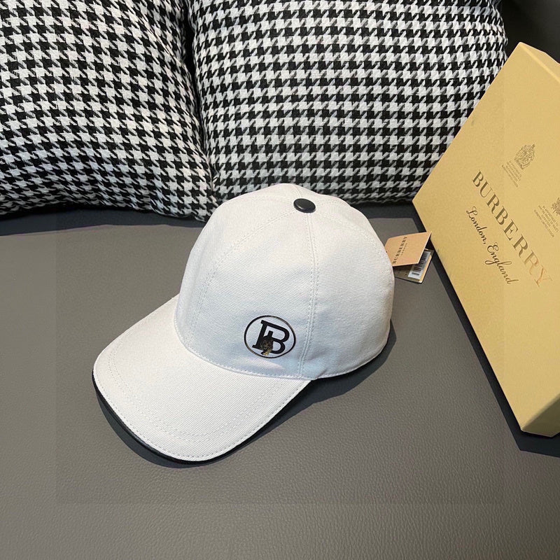 Side view of Burberry unisex cap