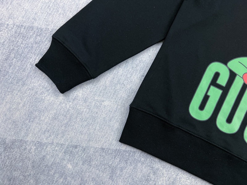 Full styled look of Gucci luxury clothing with signature branding
