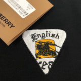 Flat lay presentation of Polo cotton polo shirt with signature branding