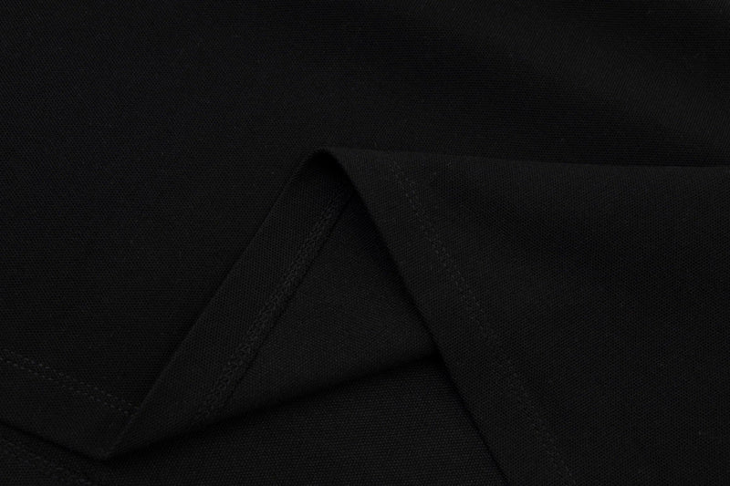 Back view of Polo cotton polo shirt with logo-detail design