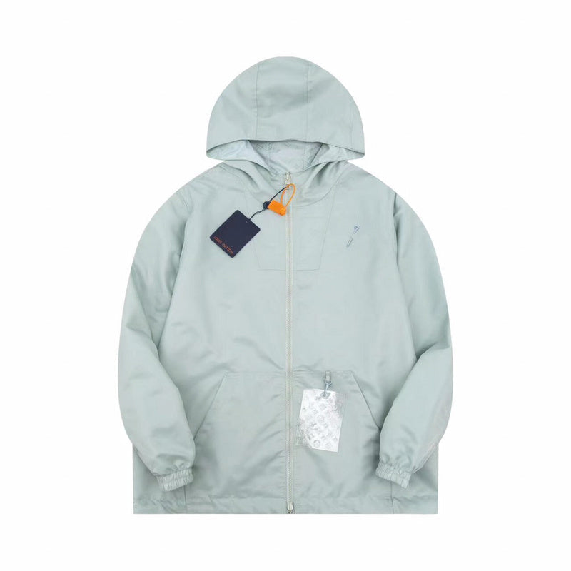 Front view of Louis Vuitton luxury clothing with contemporary cut