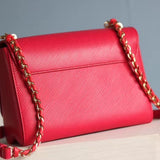 Back view of chic refined women's handbag – women's luxury handbag