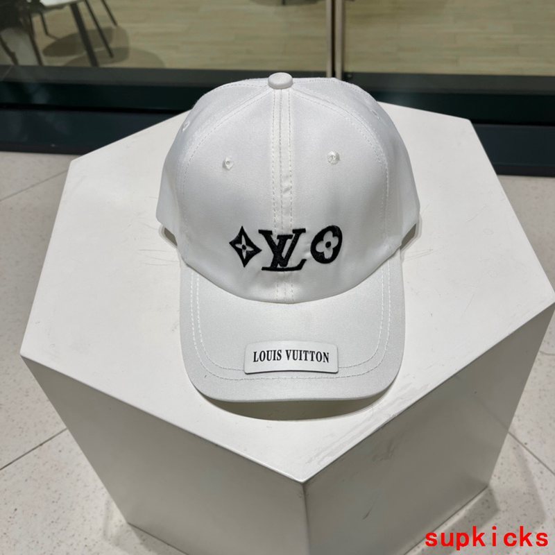 Close-up detail view of Louis Vuitton unisex cap