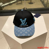 Close-up detail view of Louis Vuitton unisex cap