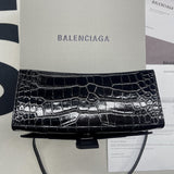 Bold Faux Leather Handbag - Modern Structured Build | Women's Designer-Inspired Purse #675 - profile view (image 12) of designer-inspired handbag