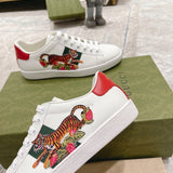 Gucci clean off-white luxury sneakers view 4 padded collar comfort