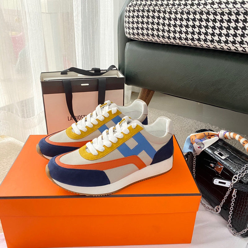 Hermes shoes Style 355 - front view, statement logo accent