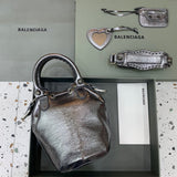 Chic Vegan Leather Handbag - Versatile Everyday Design | Women's Fashion Handbag #311 - close-up detail shot (image 3) of designer-inspired handbag