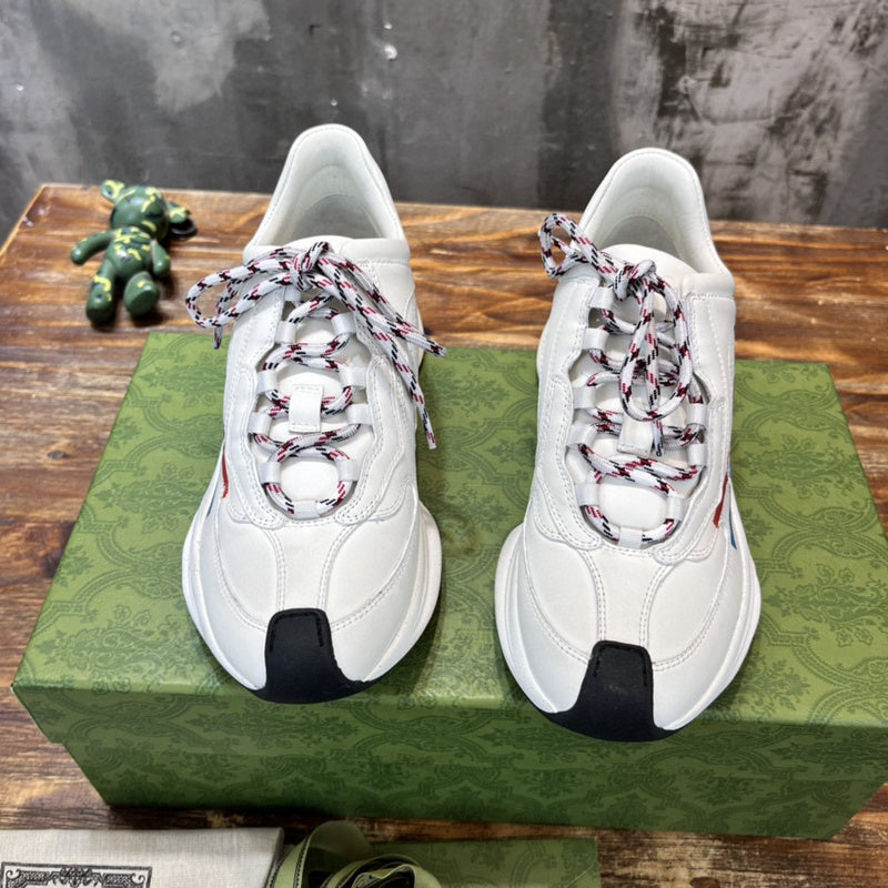 Gucci tonal black luxury sneakers view 8 chunky sole construction