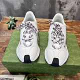 Gucci tonal black luxury sneakers view 8 chunky sole construction