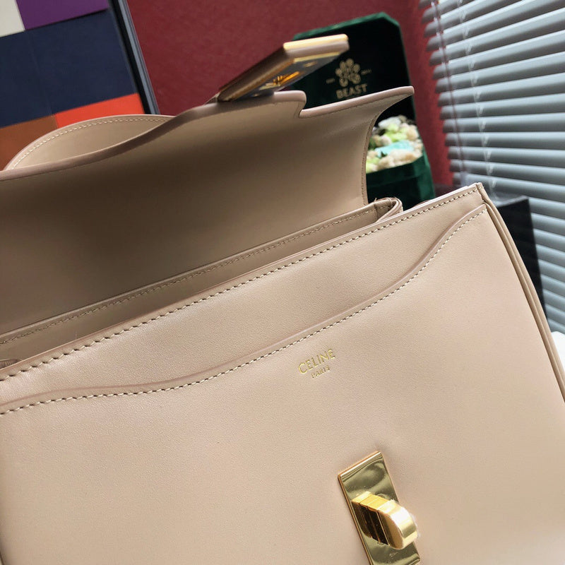 Front view of signature classic women's handbag – women's designer-style accessory