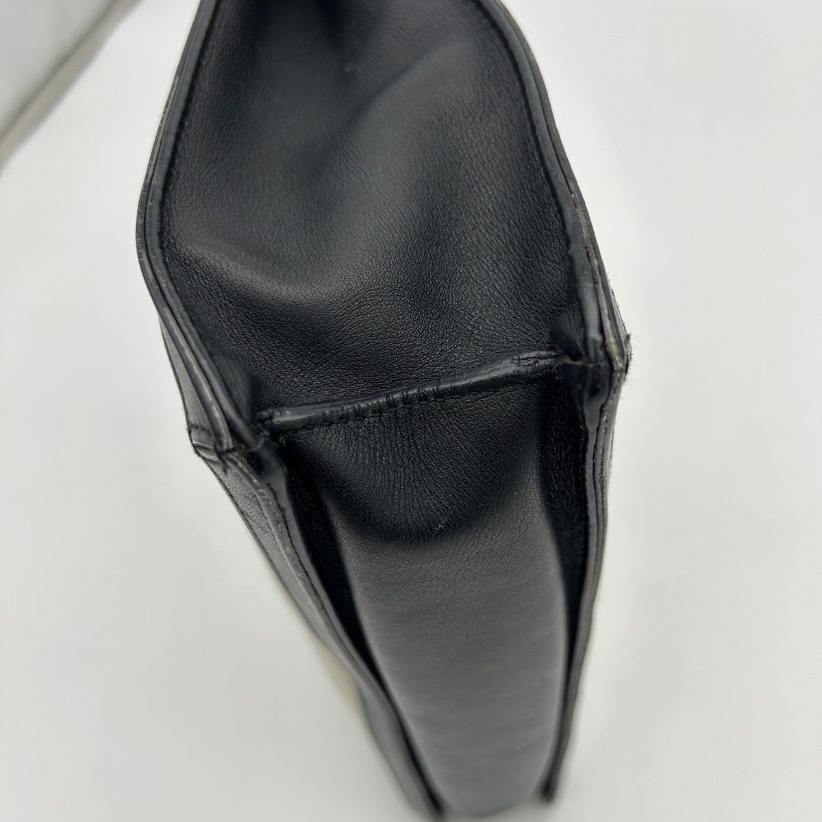 Balenciaga Navy Canvas Leather Large Zip Pouch | Designer Luxury Handbag