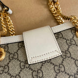 Top view of statement refined women's handbag – women's designer-style accessory