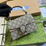 Front view of modern chic women's handbag – women's luxury accessory