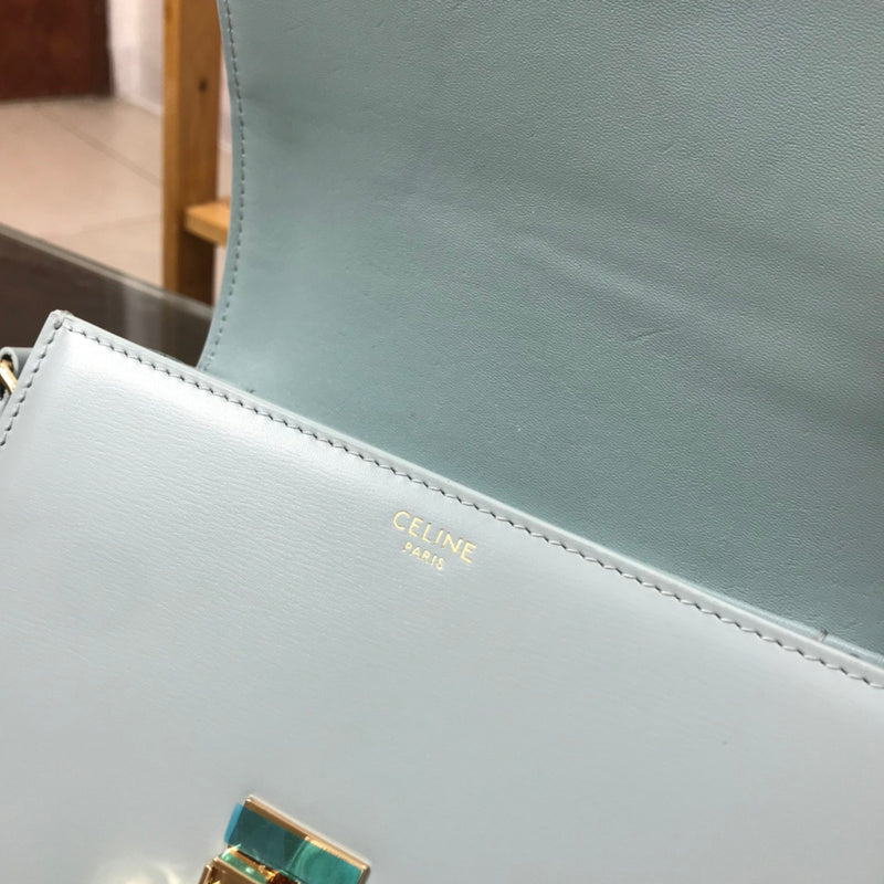 Back view of classic premium women's handbag – women's everyday handbag