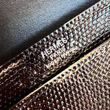 Side view of chic structured handbag
