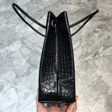 Statement Vegan Leather Handbag - Modern Structured Build | Women's Designer-Inspired Purse #907 - back view (image 4) of designer-inspired handbag