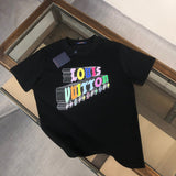 Front view of Louis Vuitton cotton t-shirt with label-forward styling
