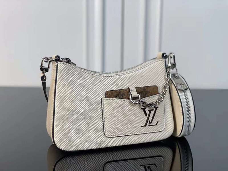 Front view of polished classic women's handbag – women's designer-style accessory