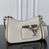 Front view of polished classic women's handbag – women's designer-style accessory