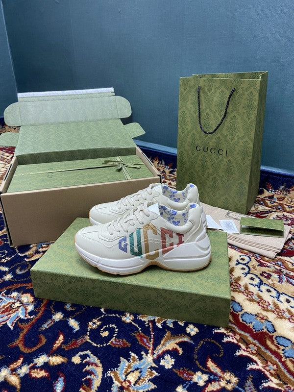 Gucci tonal black luxury sneakers view 7 classic court silhouette
