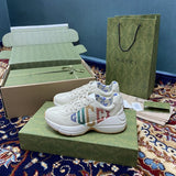 Gucci tonal black luxury sneakers view 7 classic court silhouette