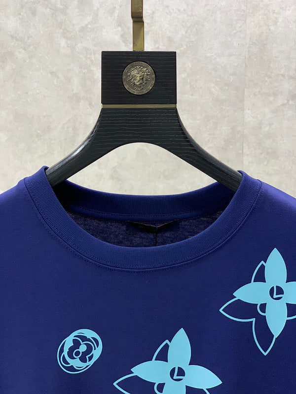 Close-up detail shot of Louis Vuitton cotton t-shirt with everyday silhouette