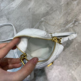 Statement Faux Leather Handbag - Modern Structured Build | Women's Statement Accessory #1043 - alternate angle view (image 8) of designer-inspired handbag