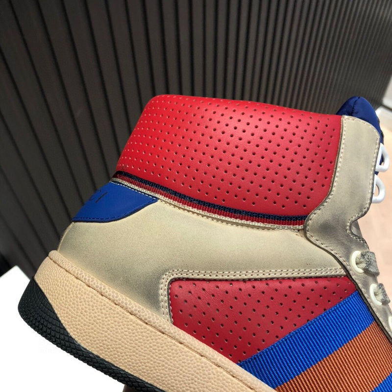 Gucci stone beige luxury sneakers view 7 chunky sole construction