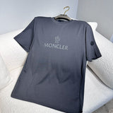 Back view of Moncler luxury clothing with signature branding