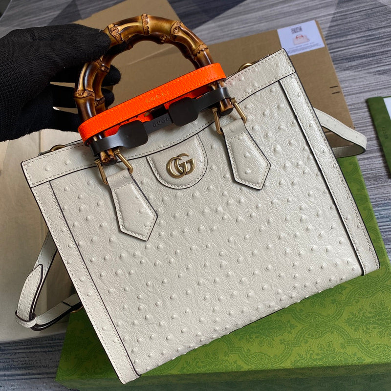 Back view of signature structured women's handbag – women's luxury accessory