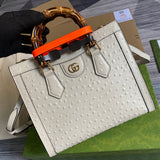 Back view of signature structured women's handbag – women's luxury accessory