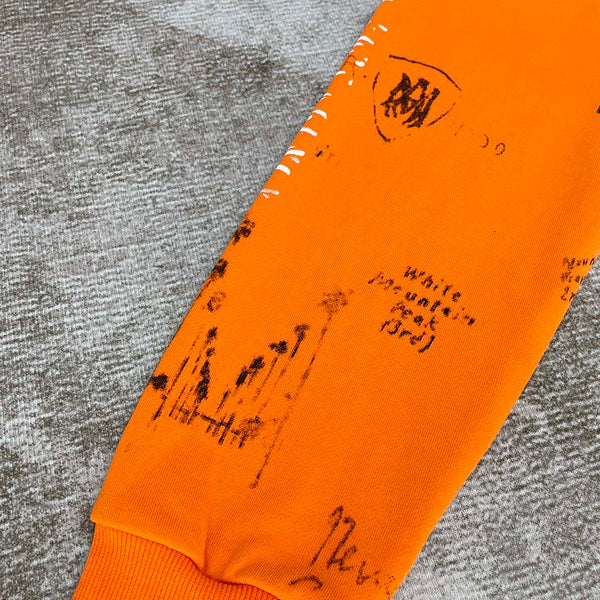Close-up of Amiri hoodie craftsmanship