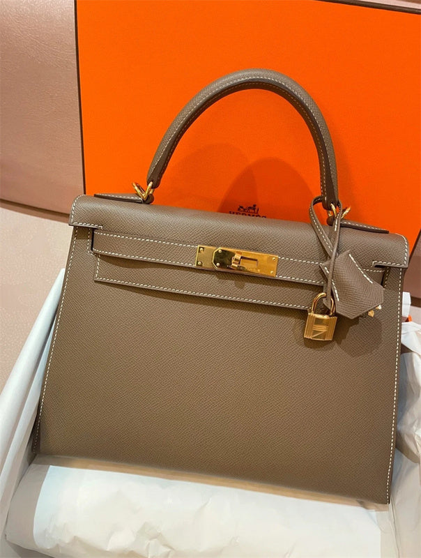  clean-lined shoulder bag detail view showing craftsmanship