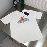 Back view of Louis Vuitton cotton t-shirt with logo-detail design