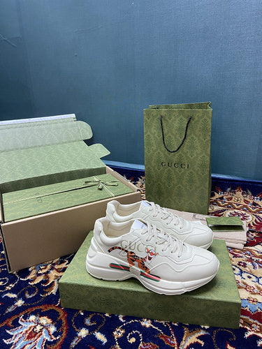 Gucci neutral cream luxury sneakers view 10 streetwear statement look