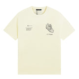 Side profile of Louis Vuitton cotton t-shirt with monogram-inspired silhouette