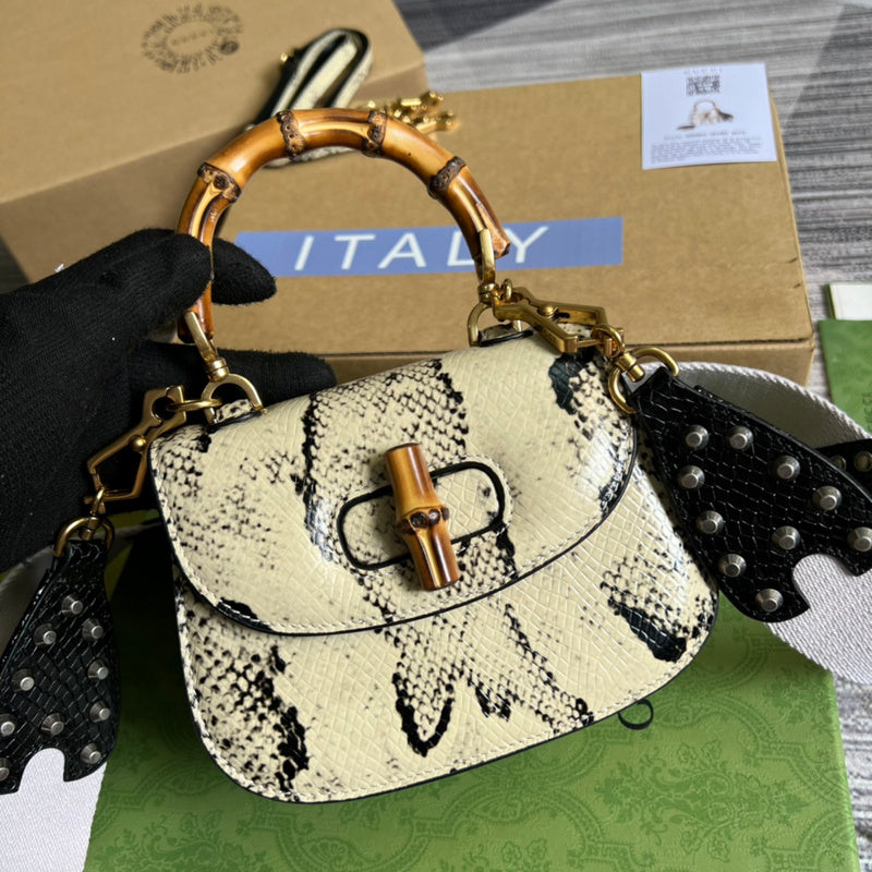 Front view of statement modern women's handbag – women's everyday handbag