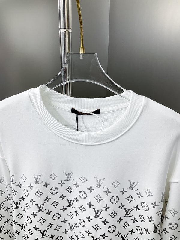 Close-up detail shot of Louis Vuitton luxury clothing with everyday silhouette