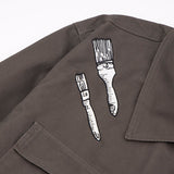 Flat lay presentation of Louis Vuitton luxury clothing with contemporary cut