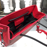 Sleek Vegan Leather Handbag - Signature Hardware Accents | Women's Premium Handbag #925 - alternate angle view (image 8) of designer-inspired handbag