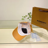 Angled view of Burberry unisex cap
