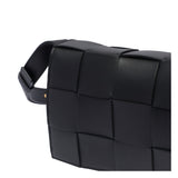 Close-up of Bottega Veneta cross body bags hardware and fine stitching